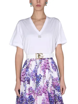 Dolce & Gabbana Logo Embellished Crewneck T-Shirt