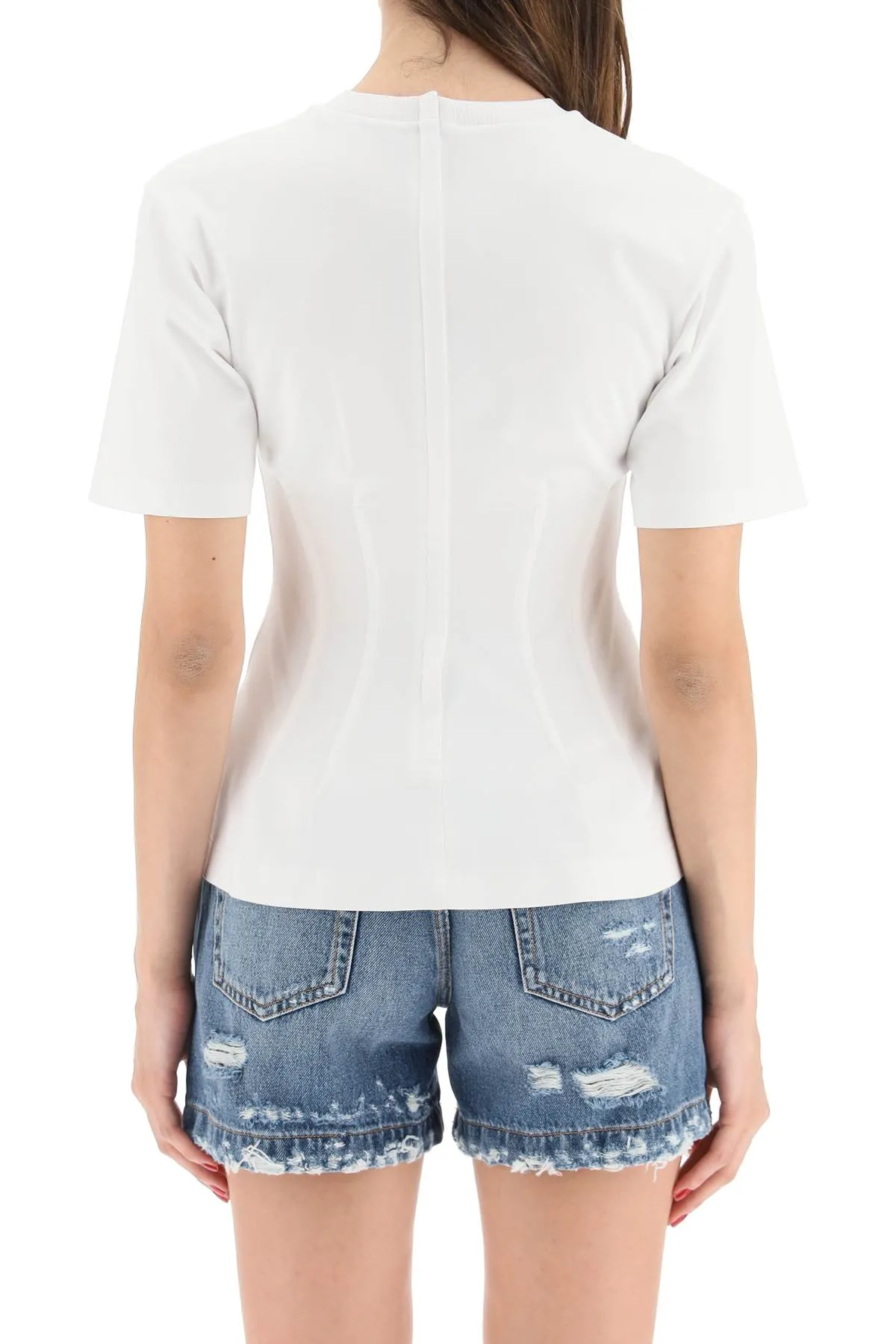 Dolce & Gabbana Logo Plaque Crewneck T-Shirt