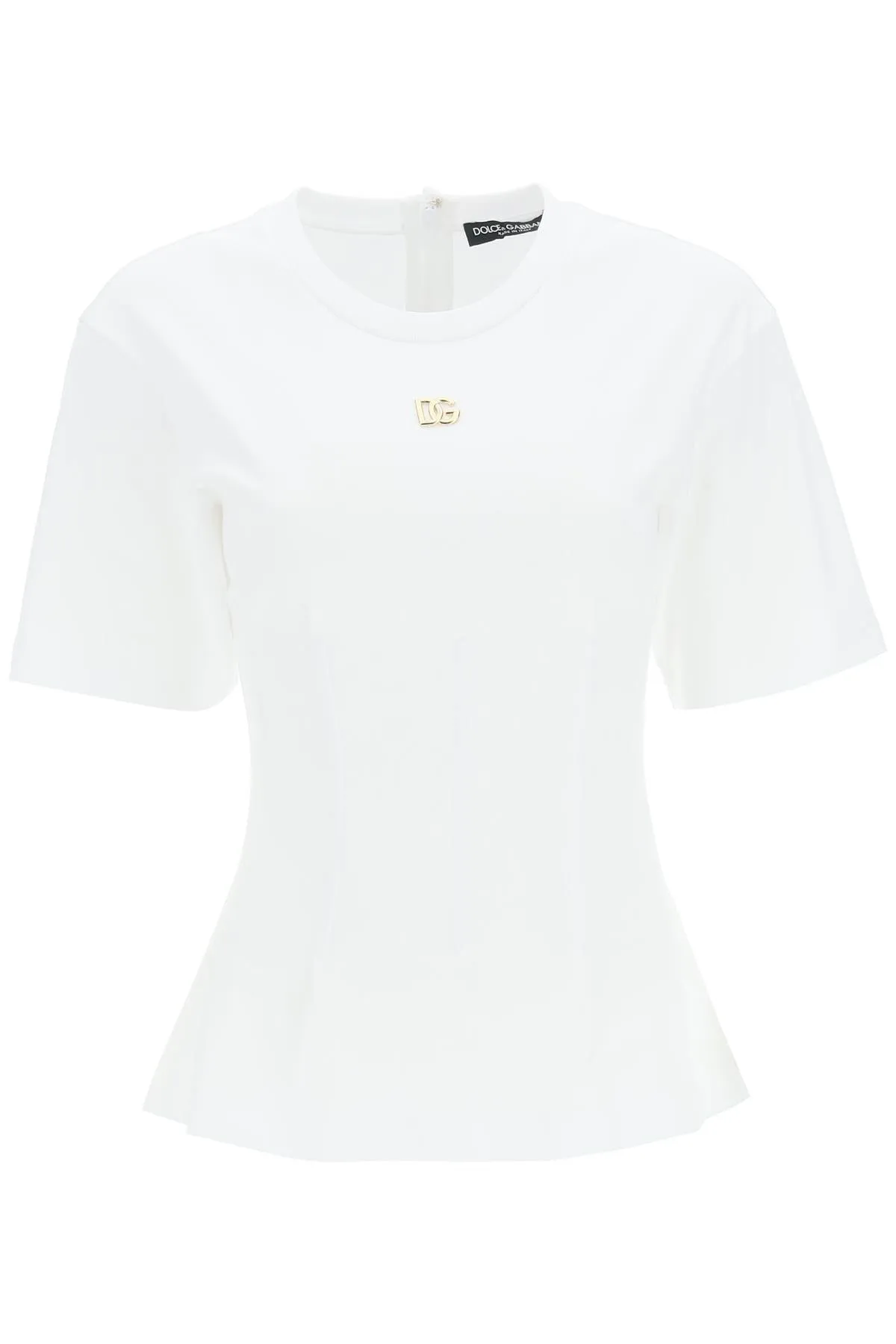 Dolce & Gabbana Logo Plaque Crewneck T-Shirt