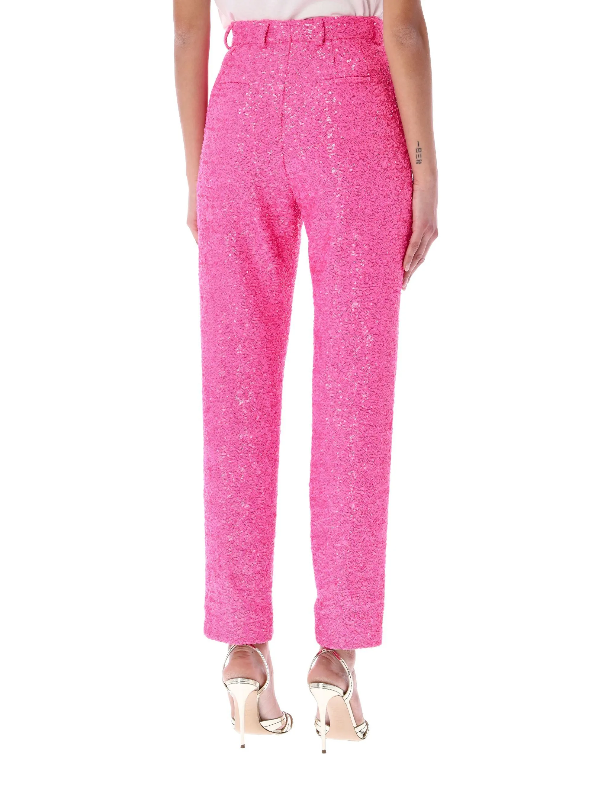 Dolce & Gabbana Sequin Embellished Tapered Leg Pants