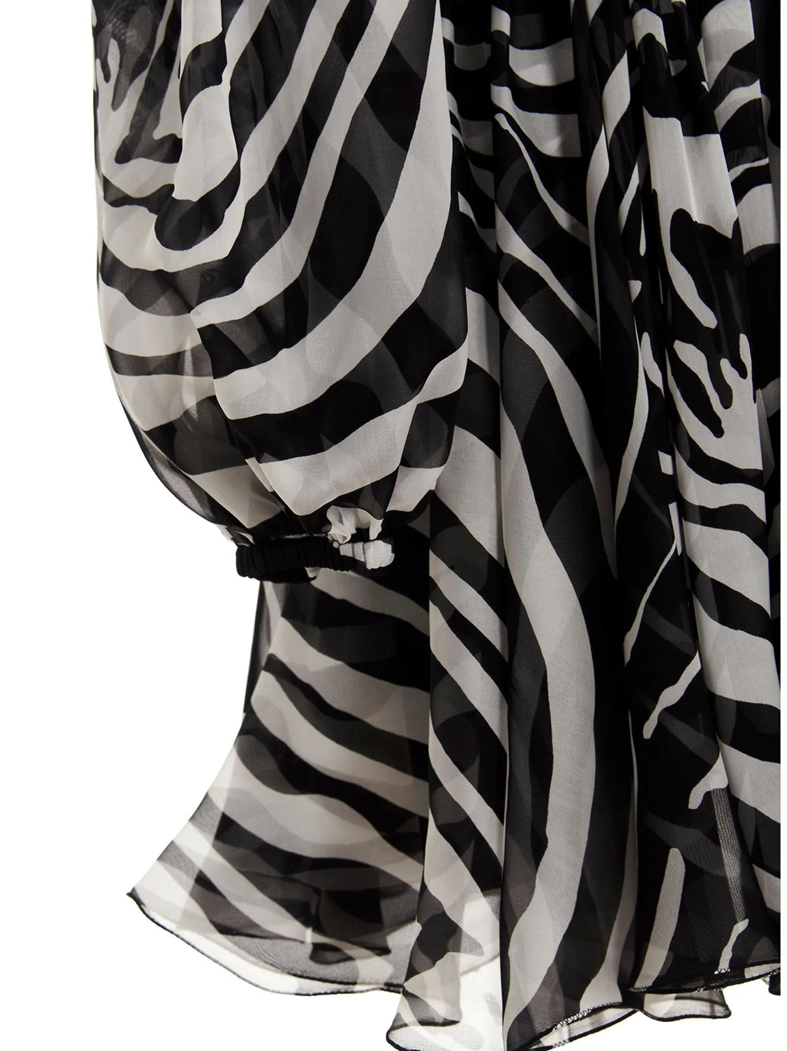 Dolce & Gabbana Zebra Printed Flared Hem Mini Dress