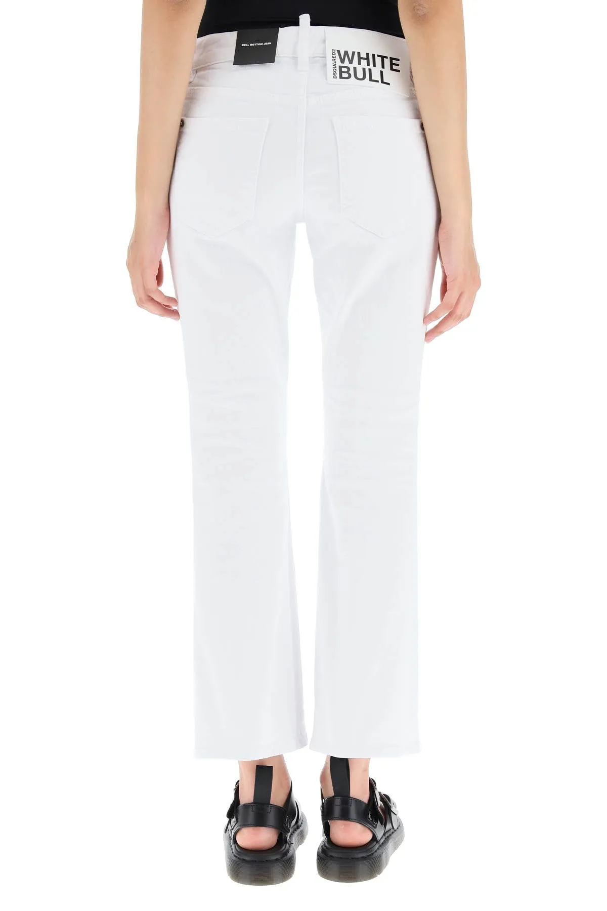 Dsquared2 Bootcut High-Waist Cropped Trousers