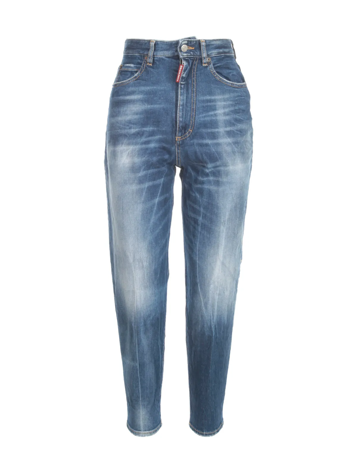 Dsquared2 Distressed High-Waisted Jeans