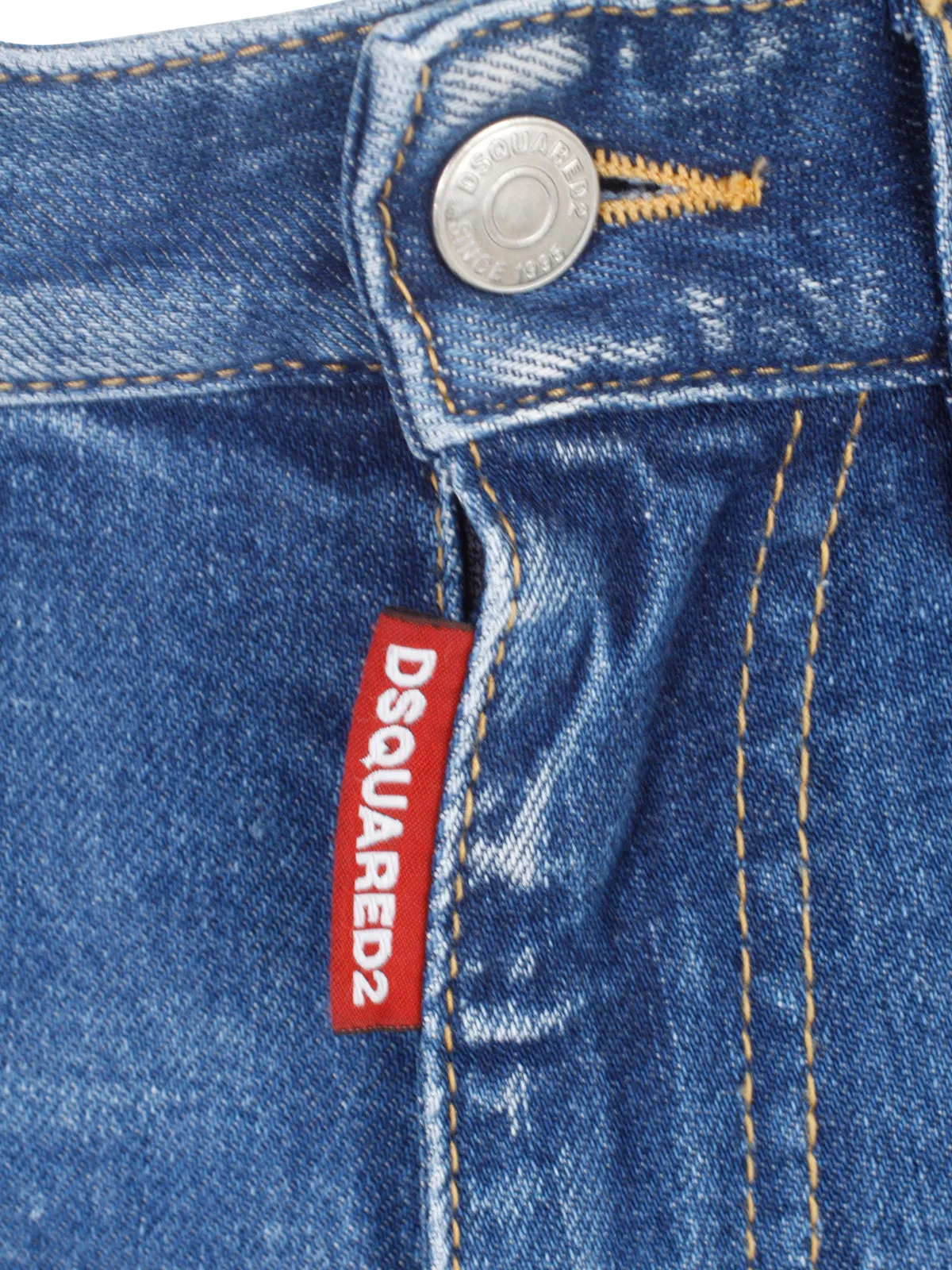 Dsquared2 Distressed High-Waisted Jeans
