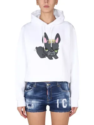 Dsquared2 Drawstring Long-Sleeved Hoodie