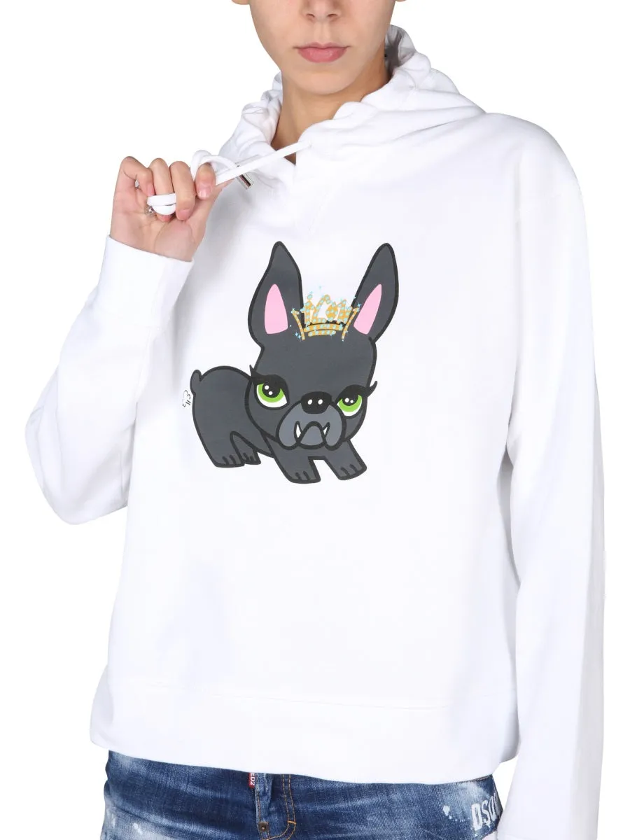 Dsquared2 Drawstring Long-Sleeved Hoodie