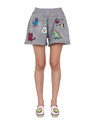 Dsquared2 Graphic Printed High-Waisted Track Shorts