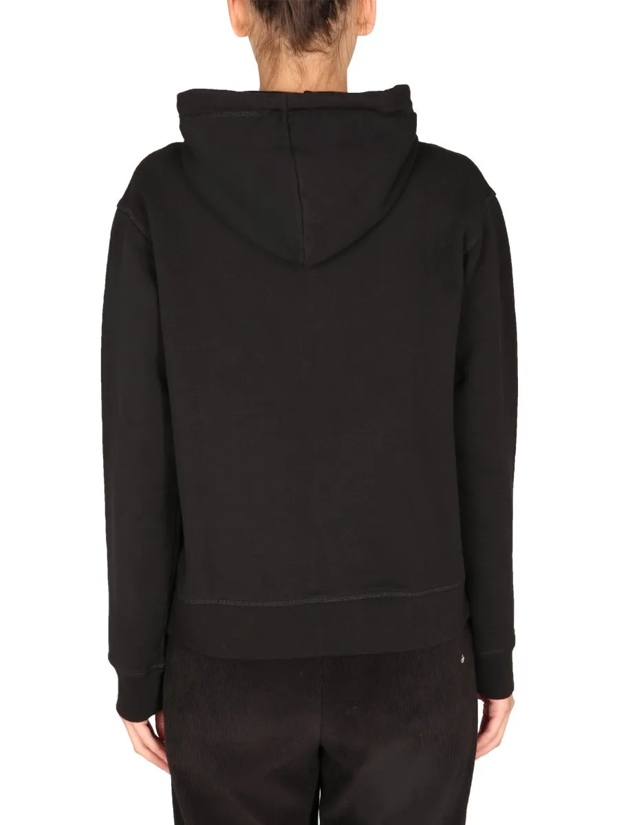 Dsquared2 Logo Print Drawstring Hoodie