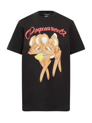 Dsquared2 Logo Printed Crewneck T-Shirt
