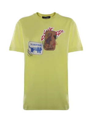Dsquared2 Logo Printed Crewneck T-Shirt