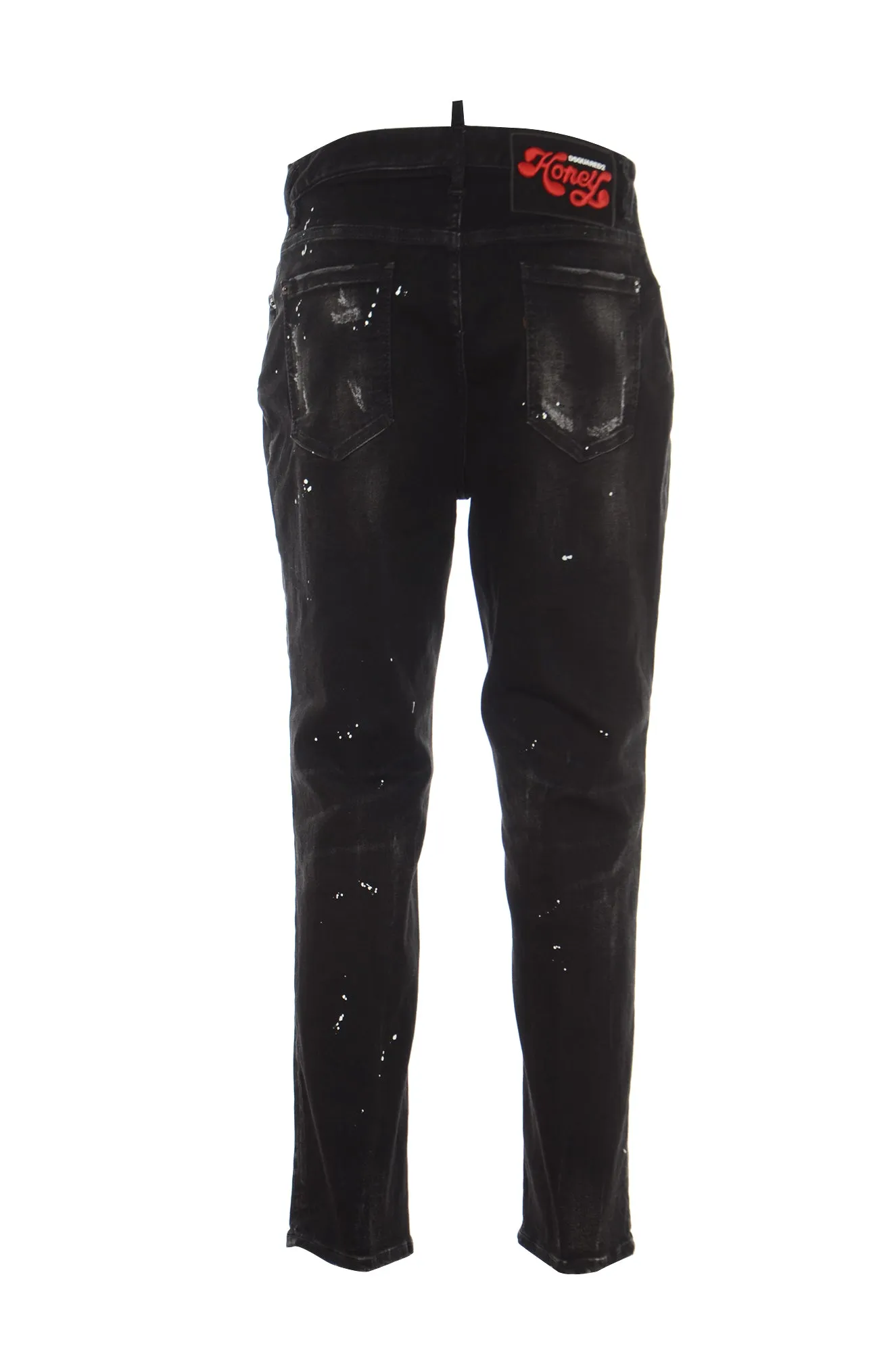 Dsquared2 Paint Splatter Detail Cropped Jeans