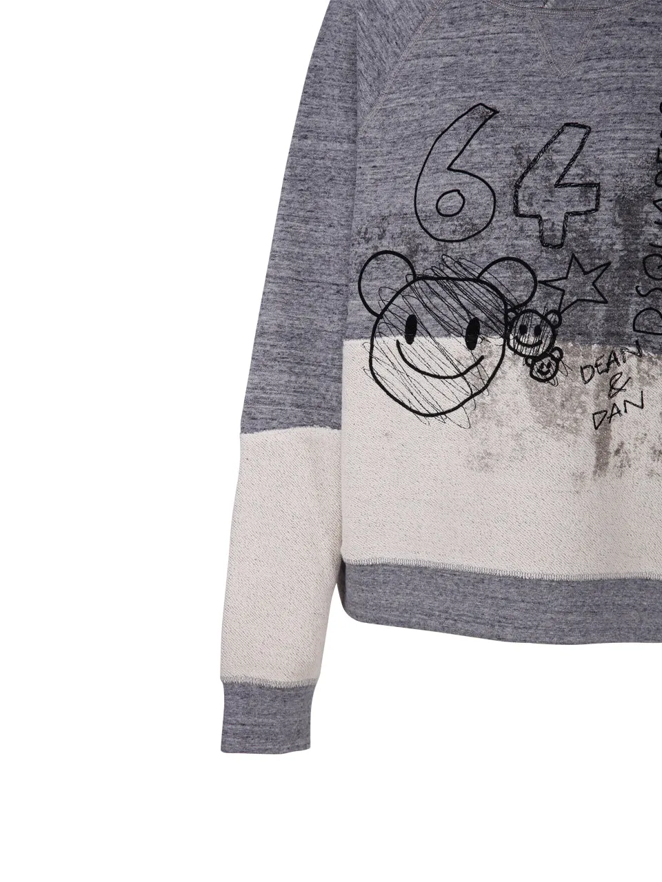Dsquared2 Printed Two-Tone Hoodie