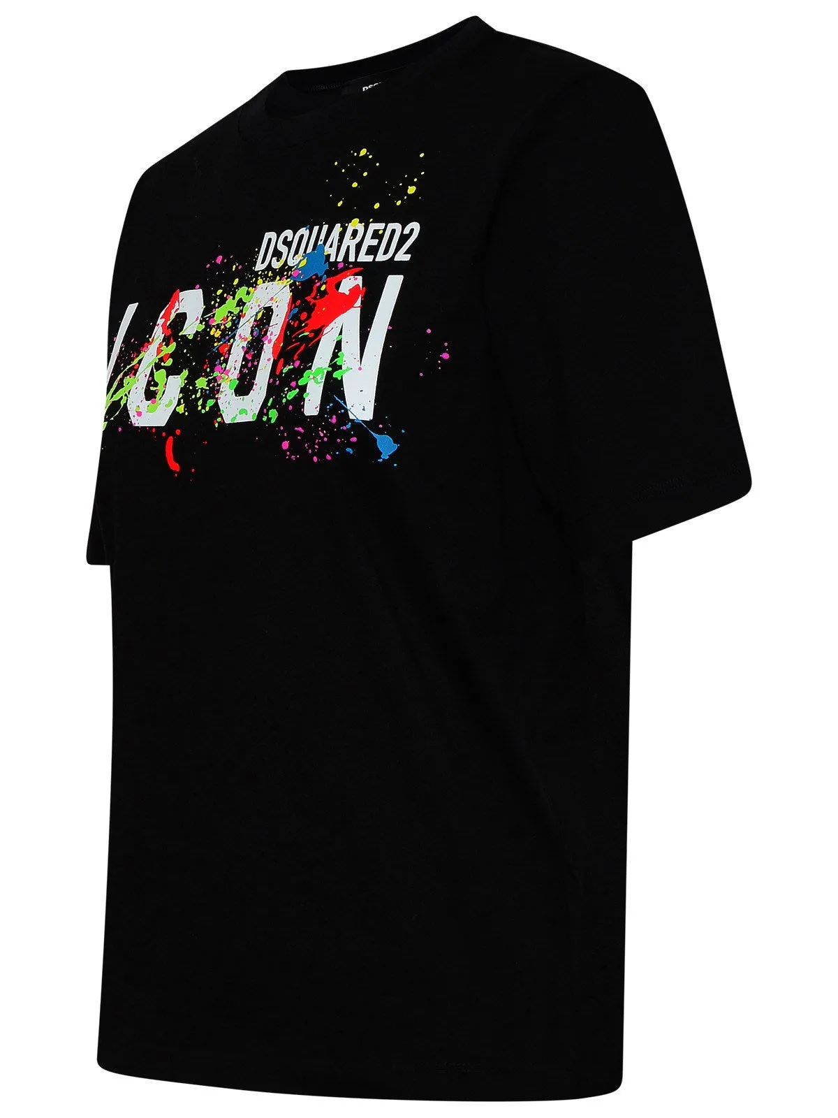 Dsquared2 Splattered Icon Logo Printed T-Shirt