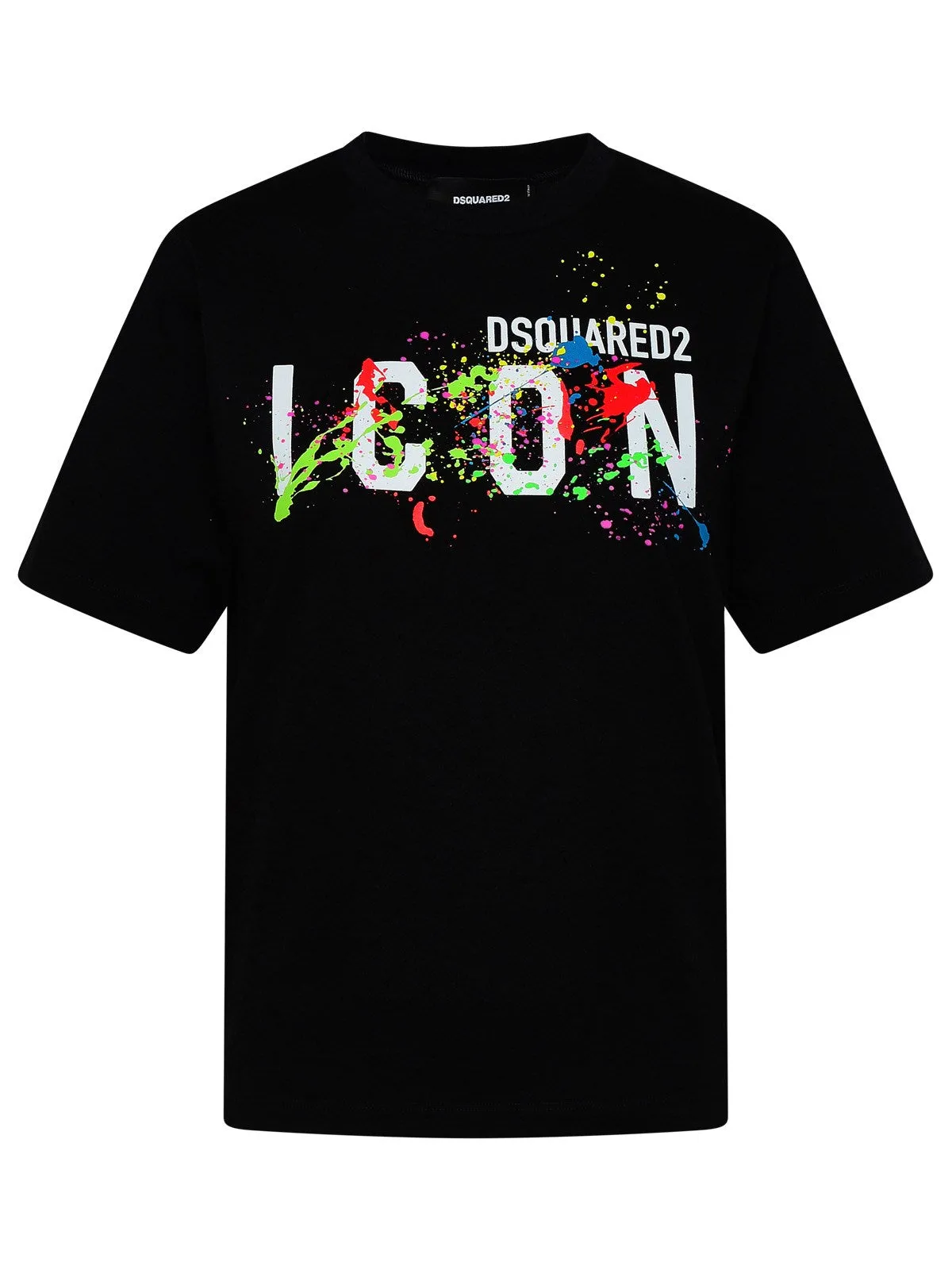 Dsquared2 Splattered Icon Logo Printed T-Shirt