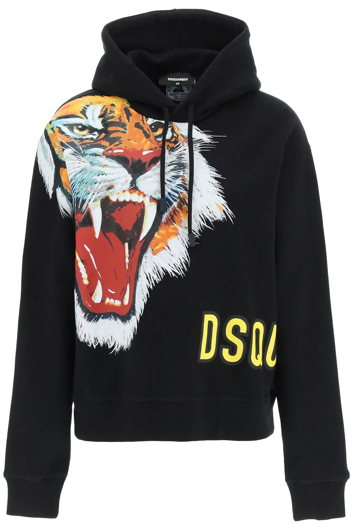 Dsquared2 Tiger Printed Drawstring Hoodie