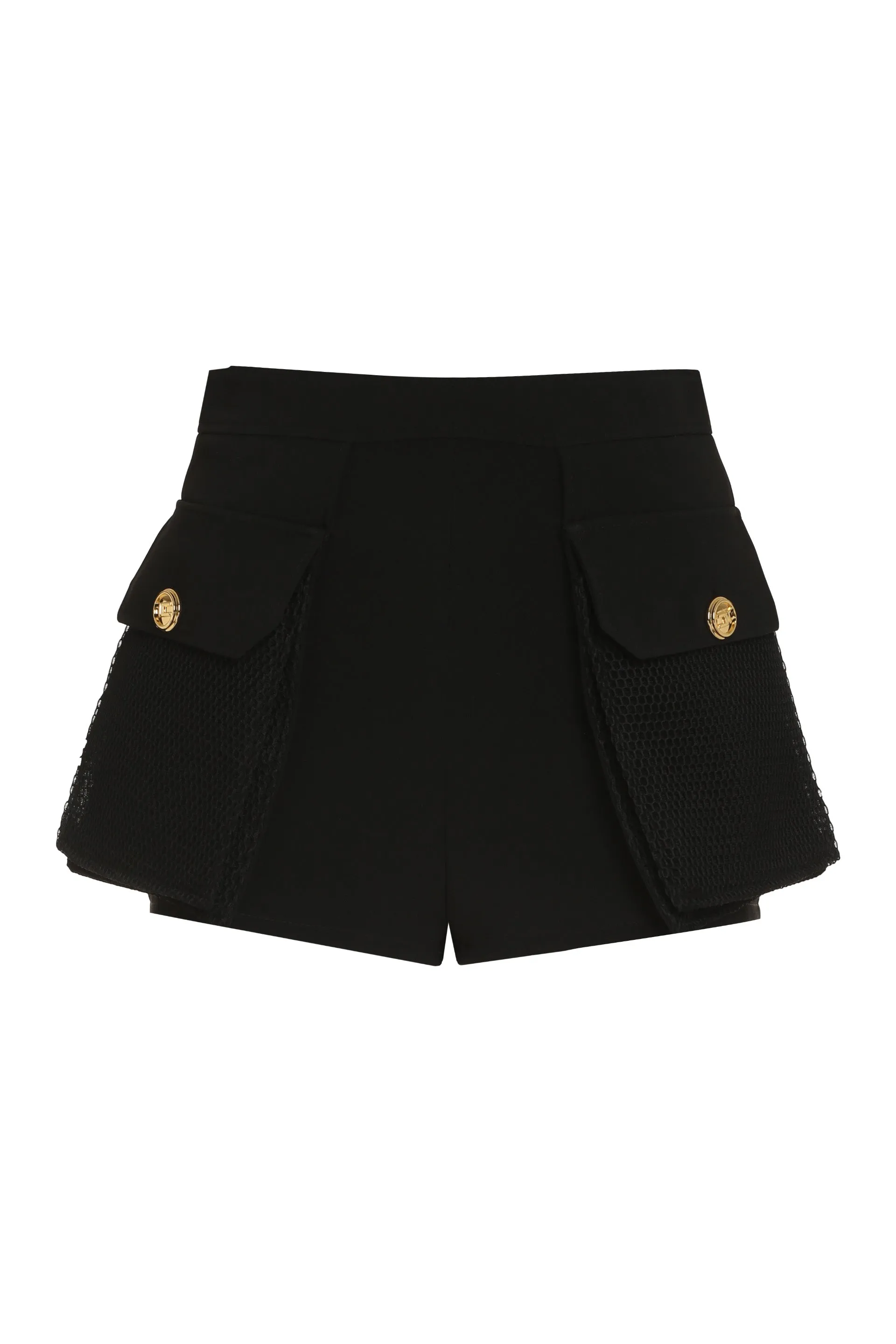 Elisabetta Franchi Button-Detailed High-Waisted Shorts
