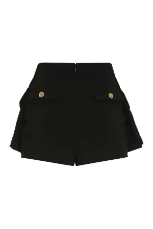 Elisabetta Franchi Button-Detailed High-Waisted Shorts