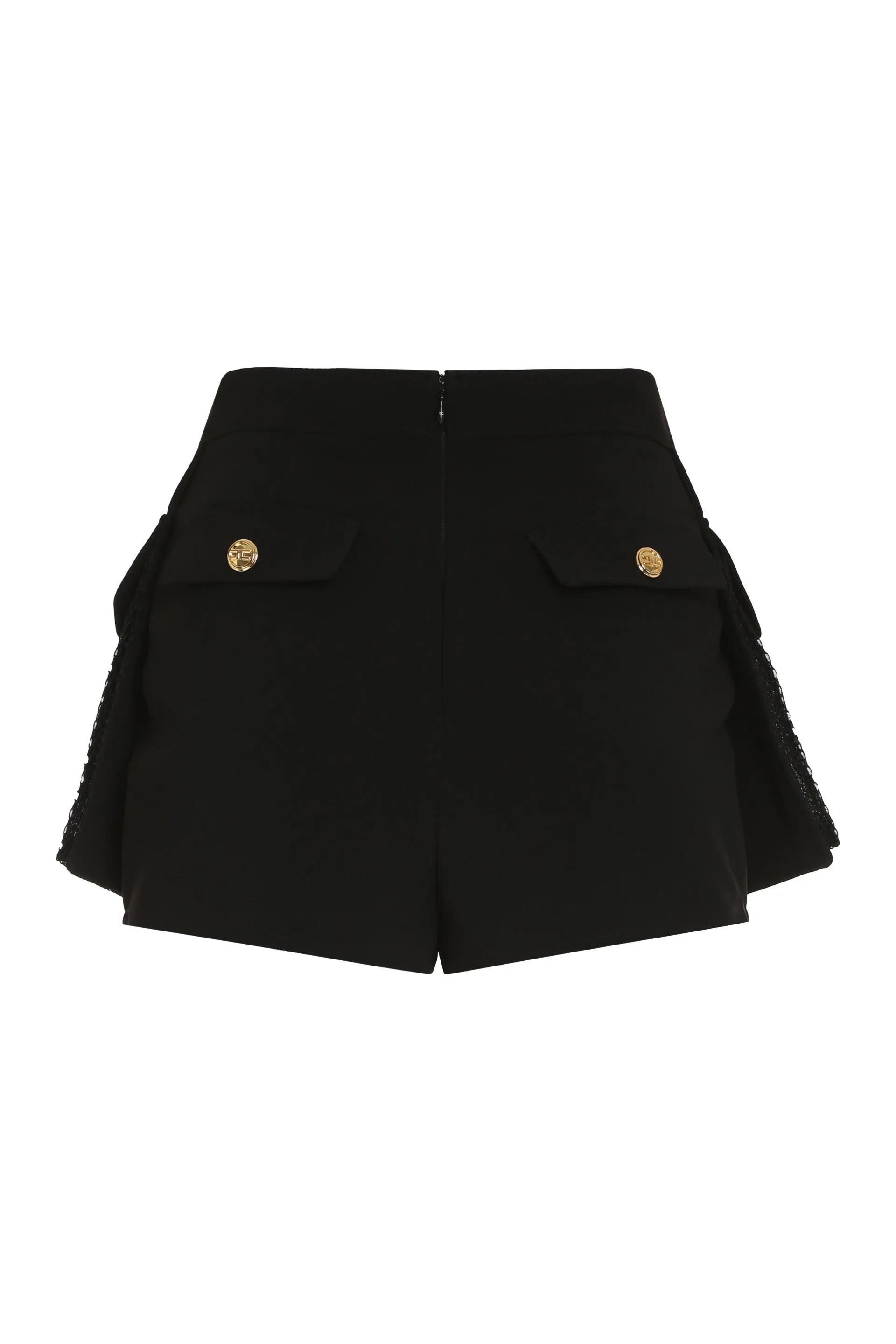 Elisabetta Franchi Button-Detailed High-Waisted Shorts