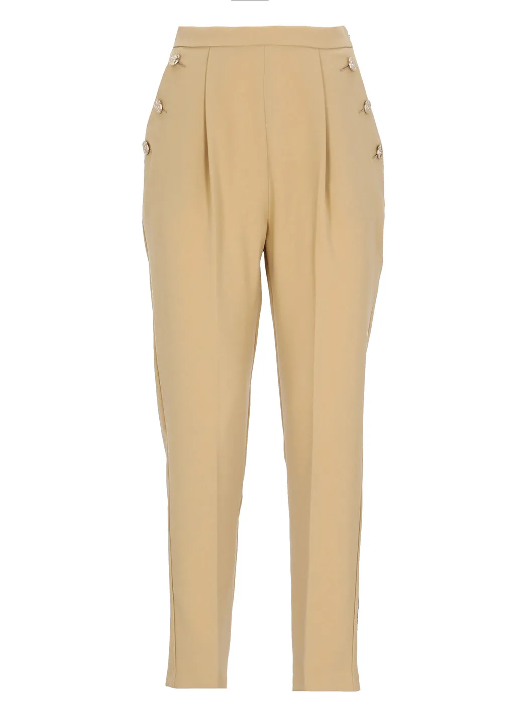 Elisabetta Franchi Button-Detailed Slit Pants