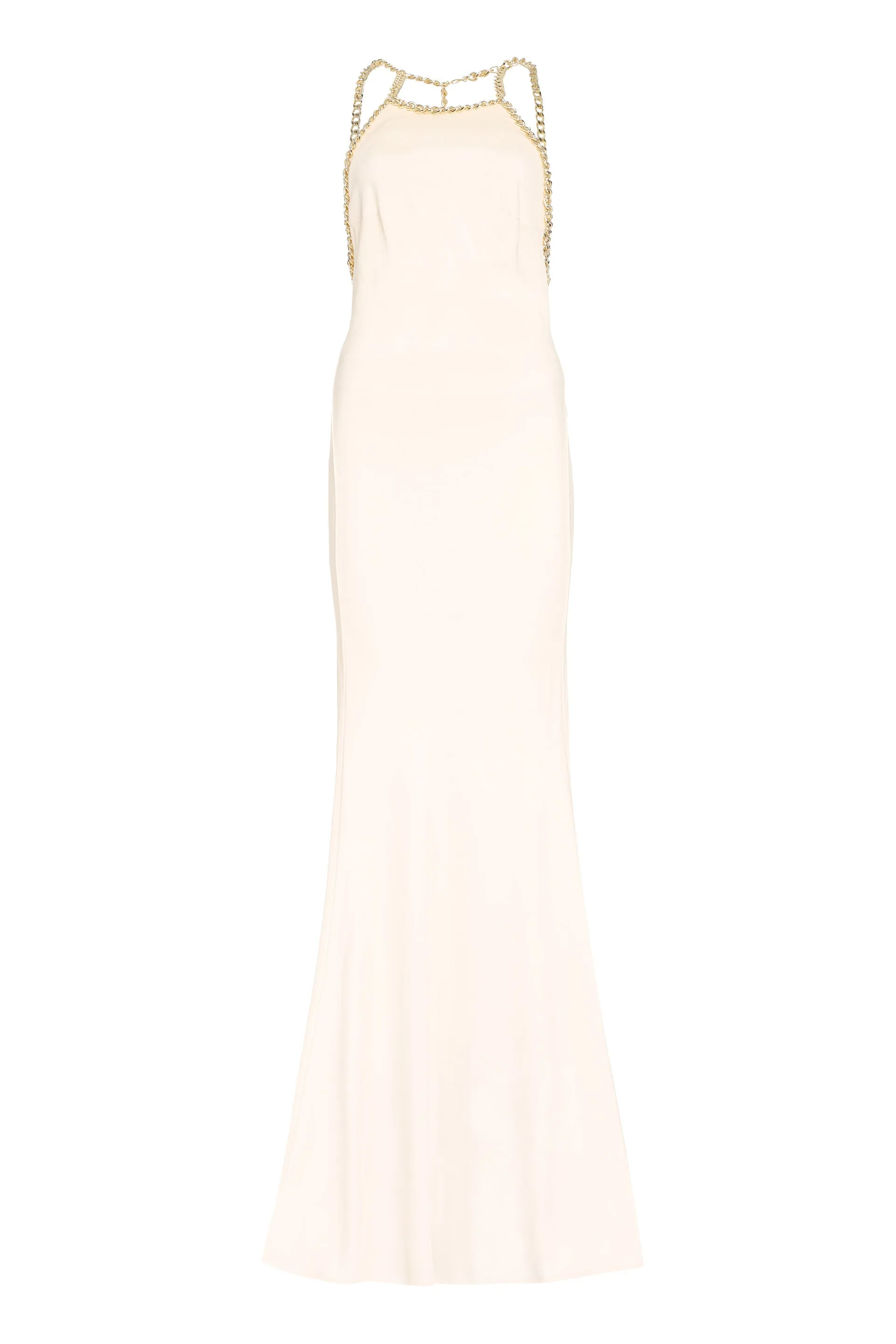 Elisabetta Franchi Chain Detail Halterneck Dress