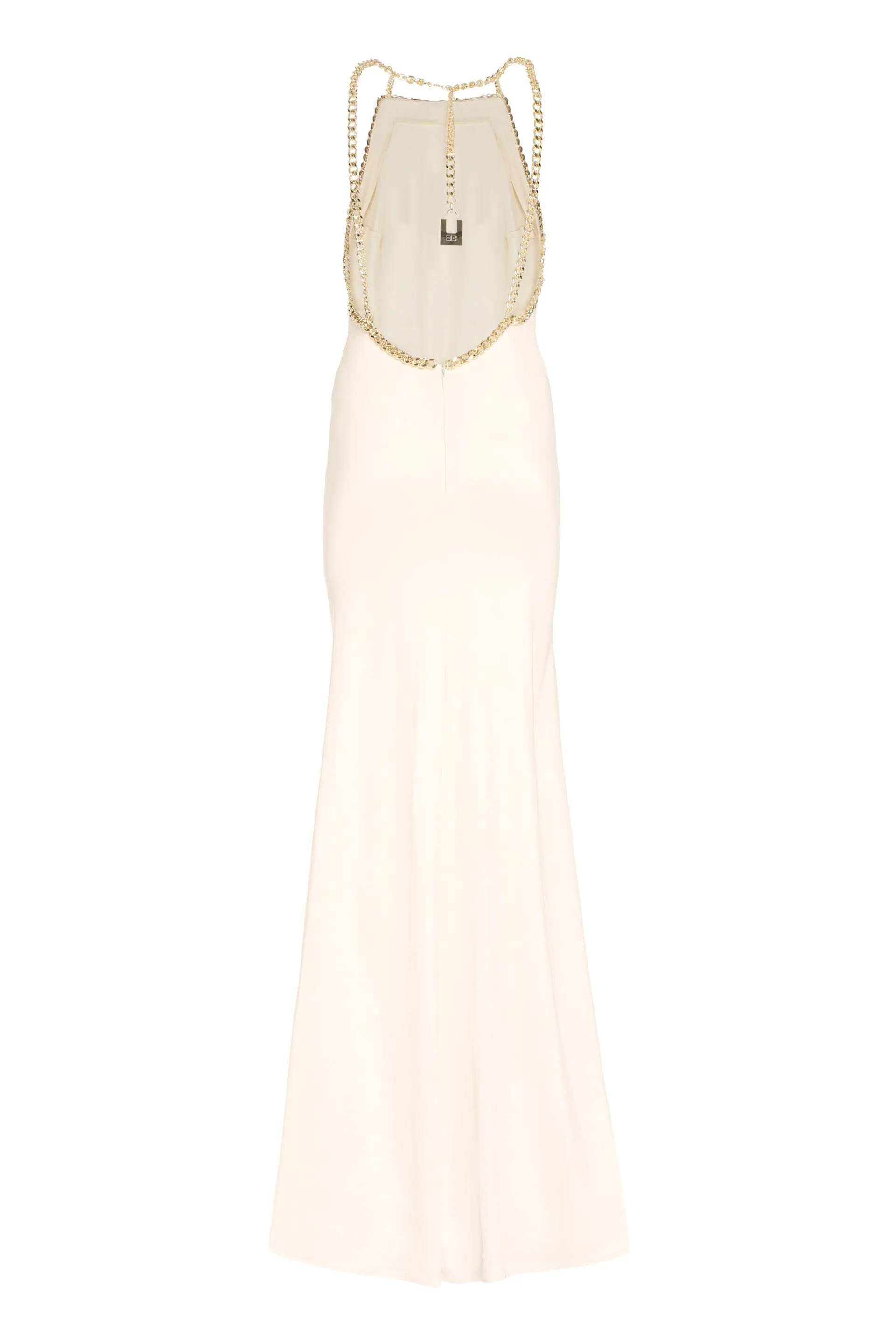 Elisabetta Franchi Chain Detail Halterneck Dress