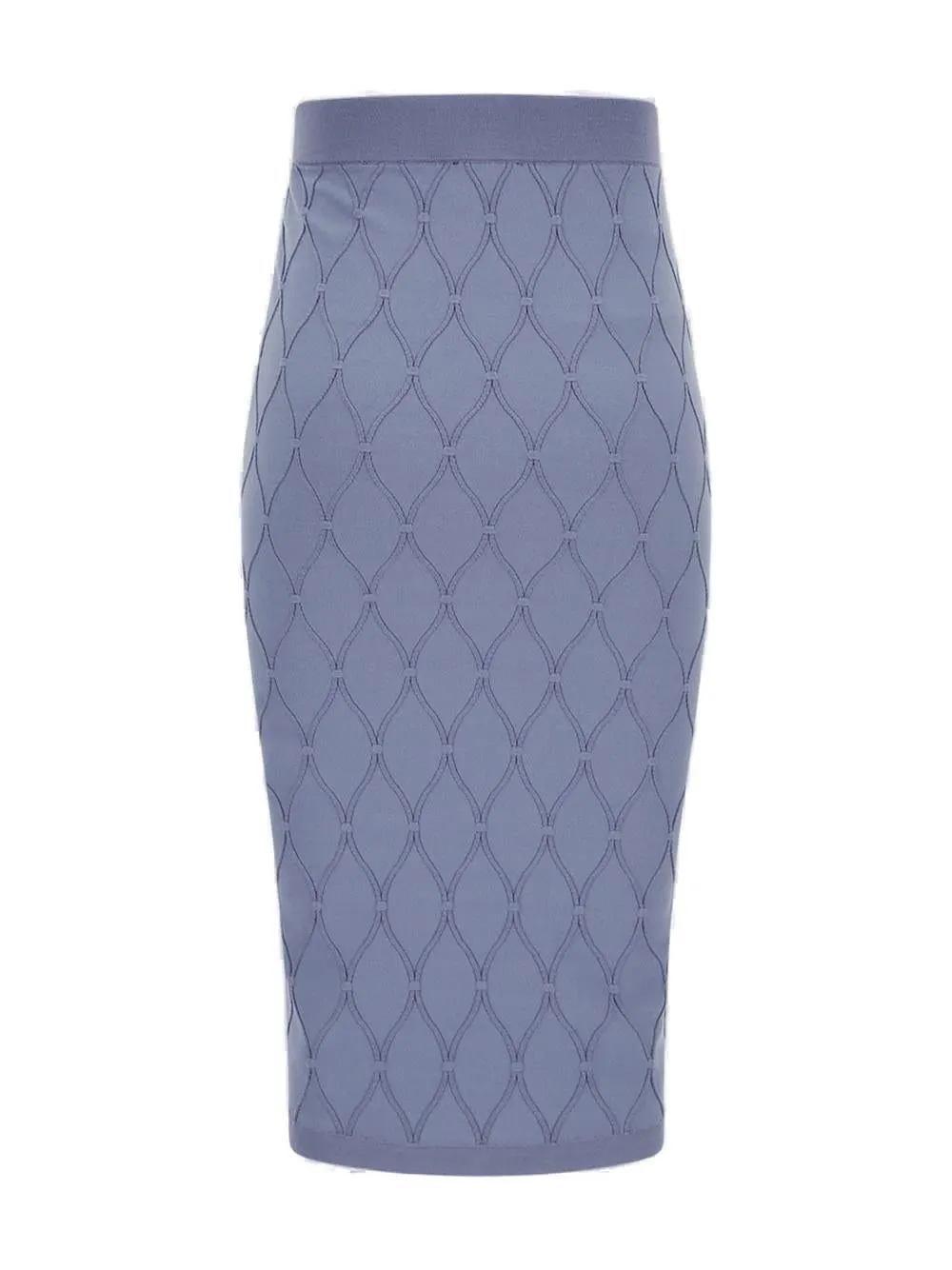 Elisabetta Franchi Diamond Motif Knit Pencil Skirt