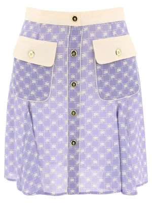 Elisabetta Franchi High Waist Buttoned Mini Skirt