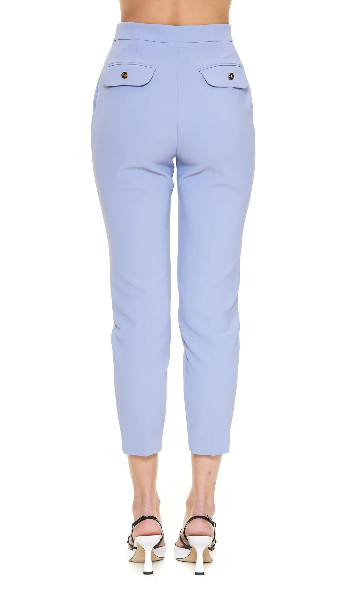 Elisabetta Franchi Horsebit-Detailed Cigarette Pants