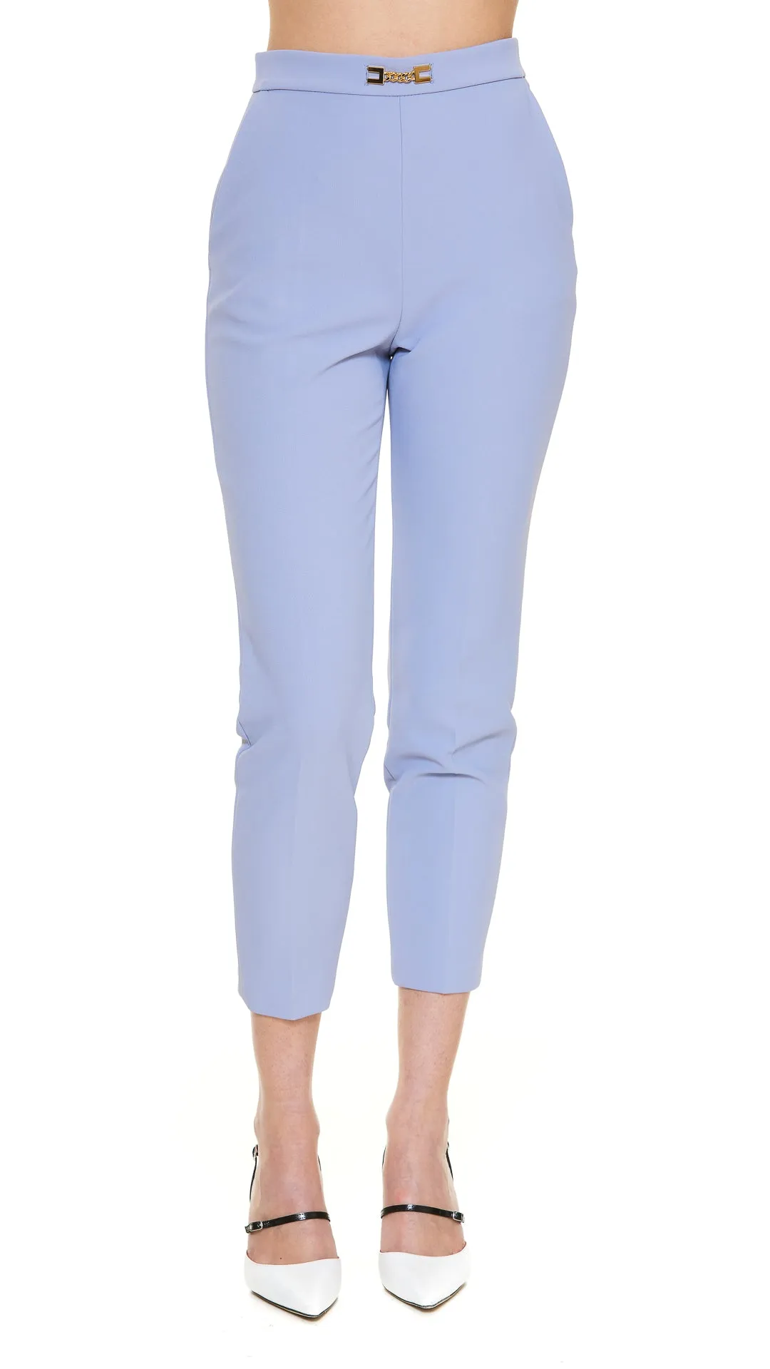 Elisabetta Franchi Horsebit-Detailed Cigarette Pants