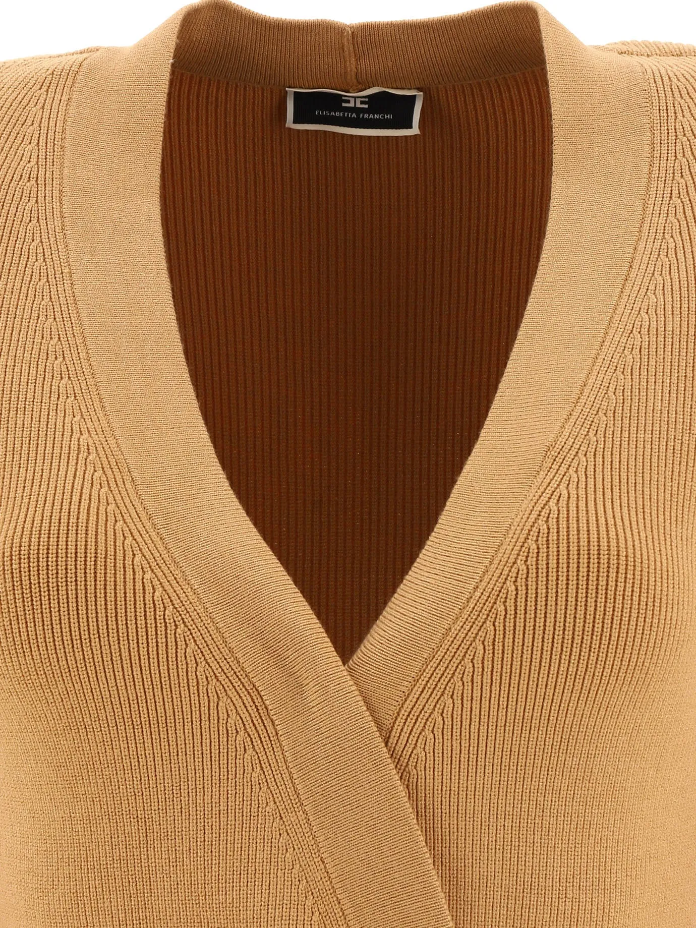 Elisabetta Franchi V-Neck Knitted Dress