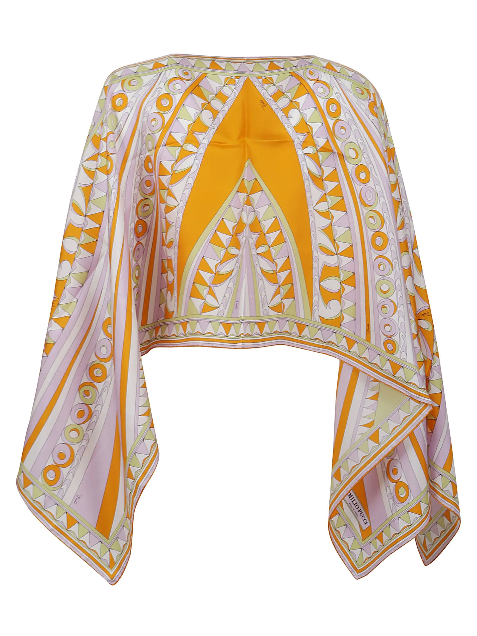 Emilio Pucci Bandierine-Print Boat Neck Top