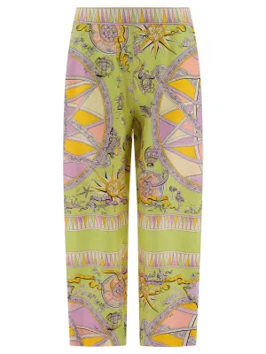 Emilio Pucci High Waisted Cropped Trousers