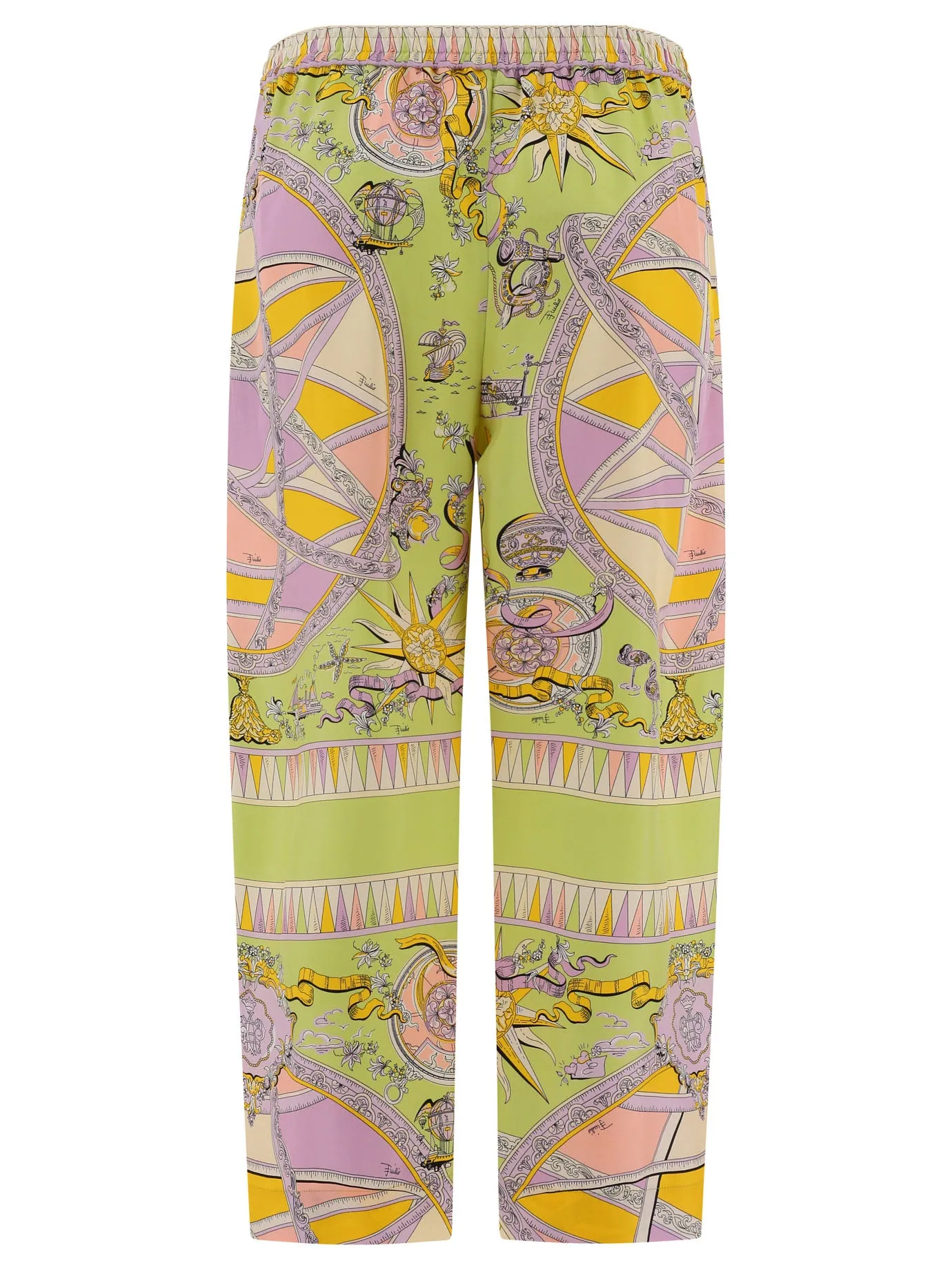 Emilio Pucci High Waisted Cropped Trousers