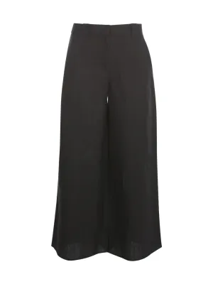 Emporio Armani High-Waisted Wide Leg Trousers