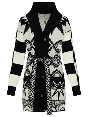 Etro Belted-Waist Long-Sleeved Cardi-Coat