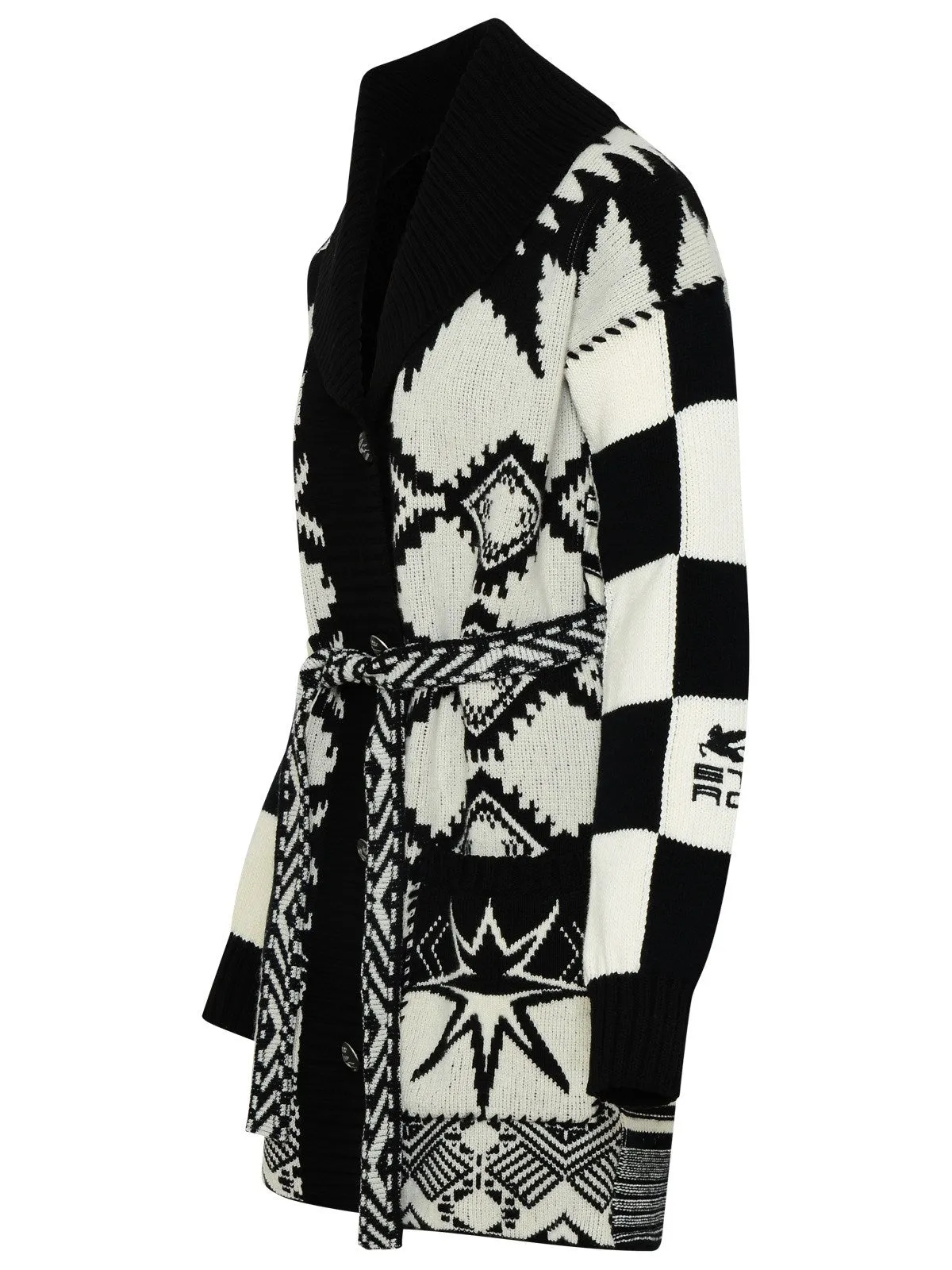 Etro Belted-Waist Long-Sleeved Cardi-Coat