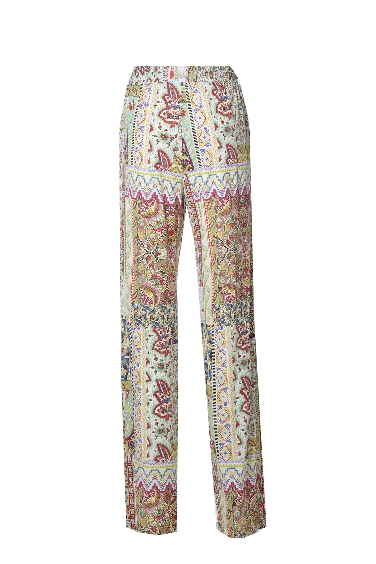 Etro Graphic-Print Drawstring Stretch Pants