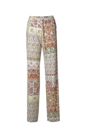 Etro Graphic-Print Drawstring Stretch Pants