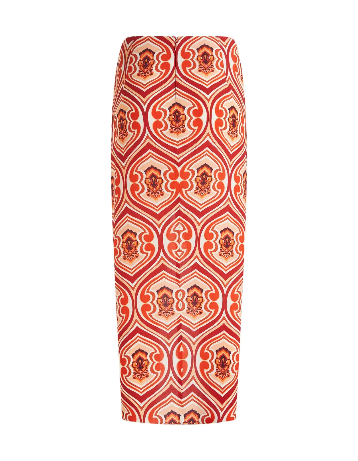 Etro Graphic Printed Ruched Sarong Skirt