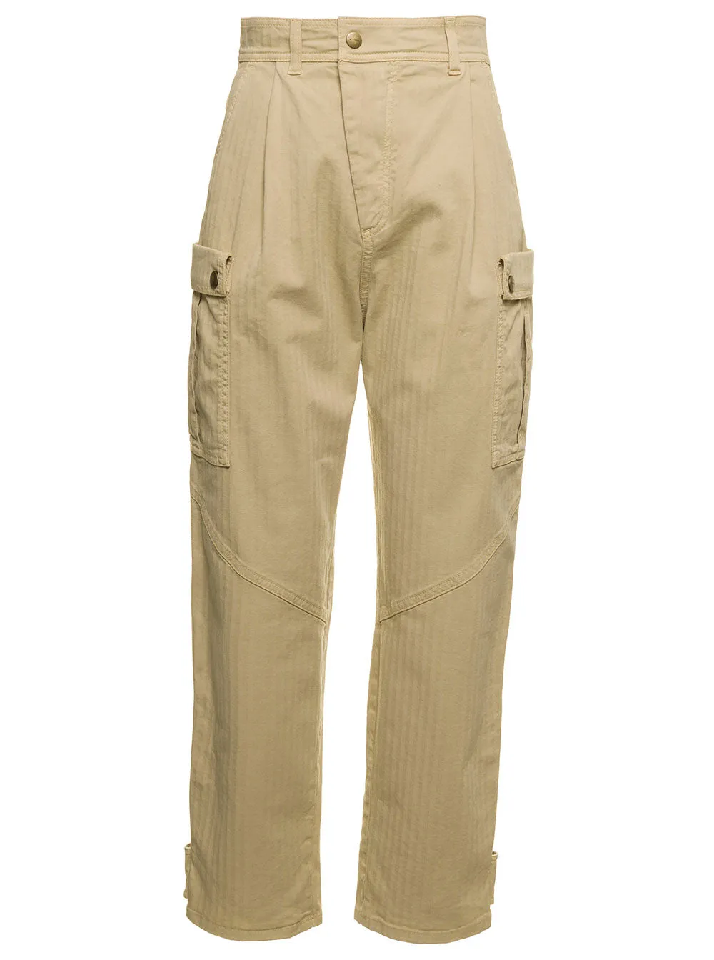 Etro High-Waist Cropped Cargo Trousers