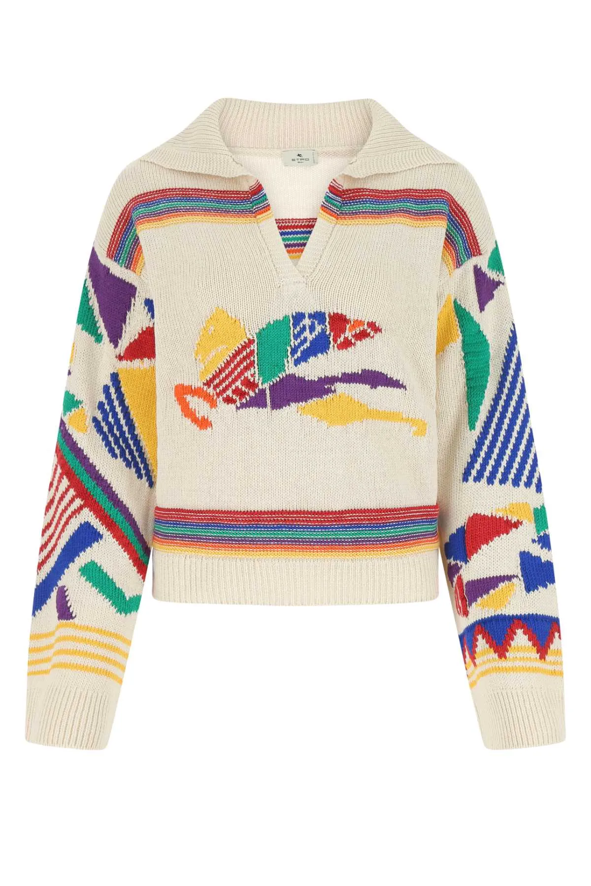 Etro Intarsia-Knit Long-Sleeved Jumper