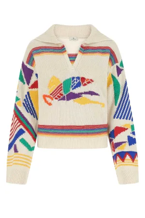 Etro Intarsia-Knit Long-Sleeved Jumper