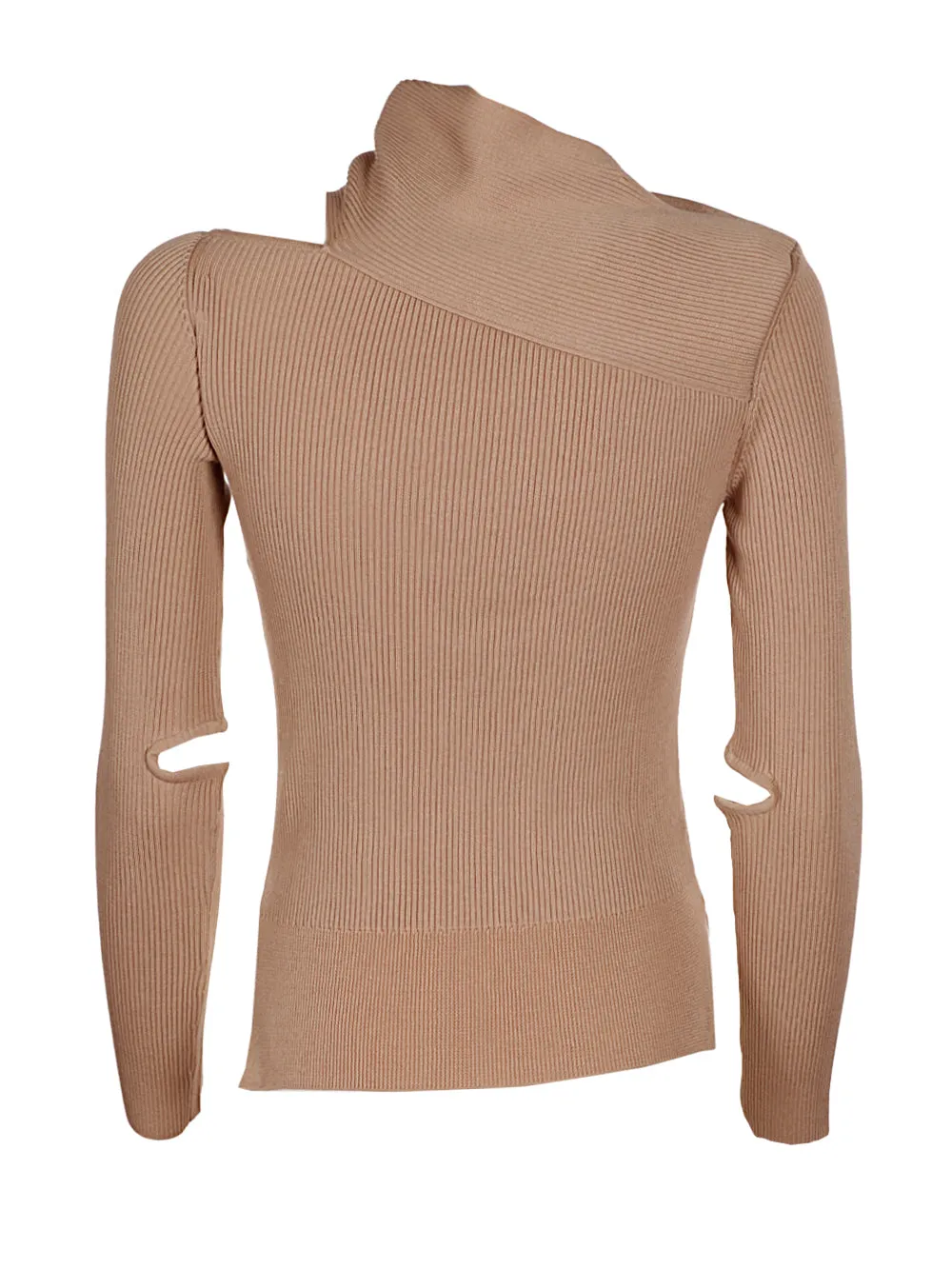 Eudon Choi Cut-Out Ribbed Knit Top