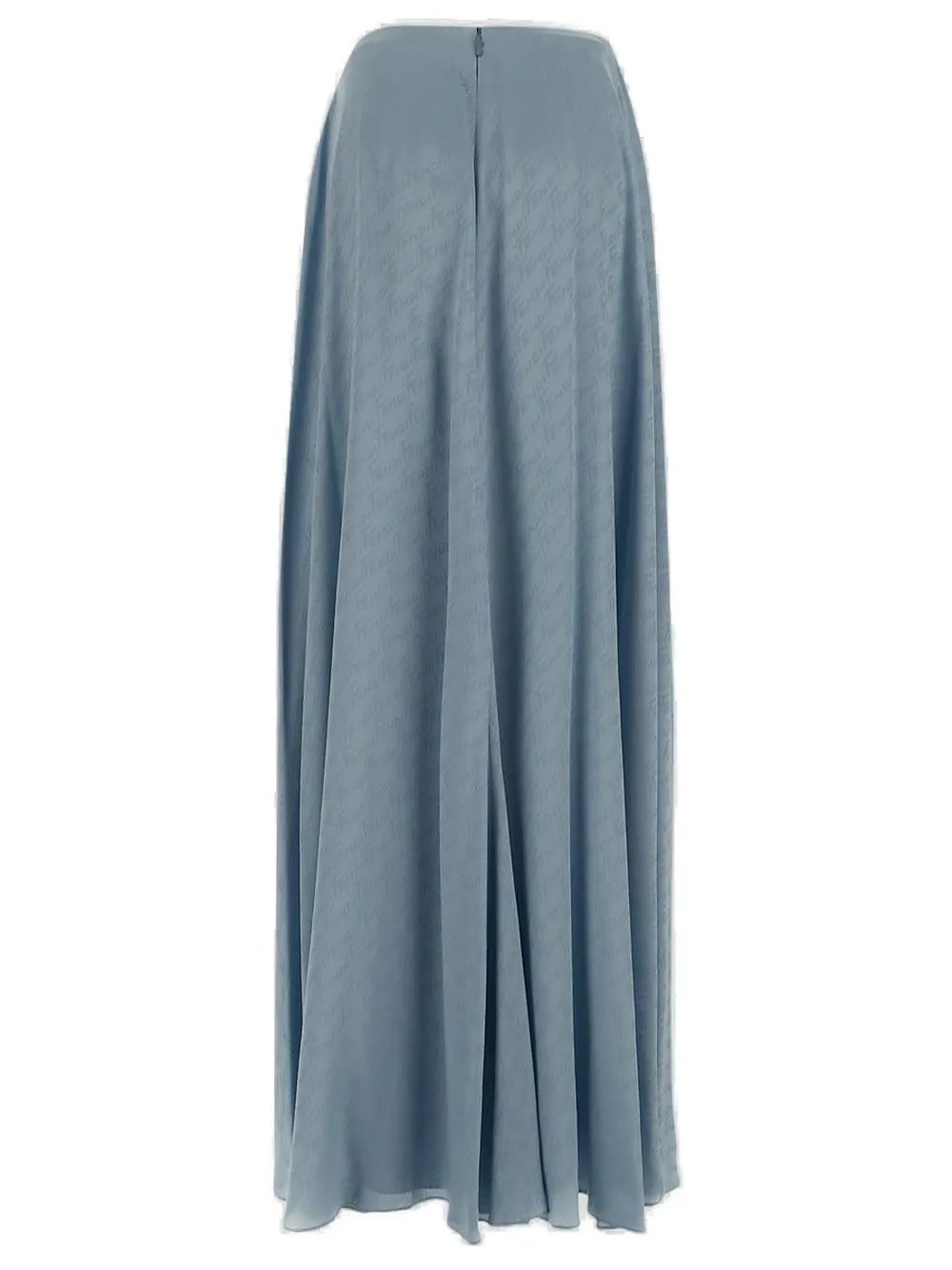 Fendi Draped Wide Leg Satin Trousers