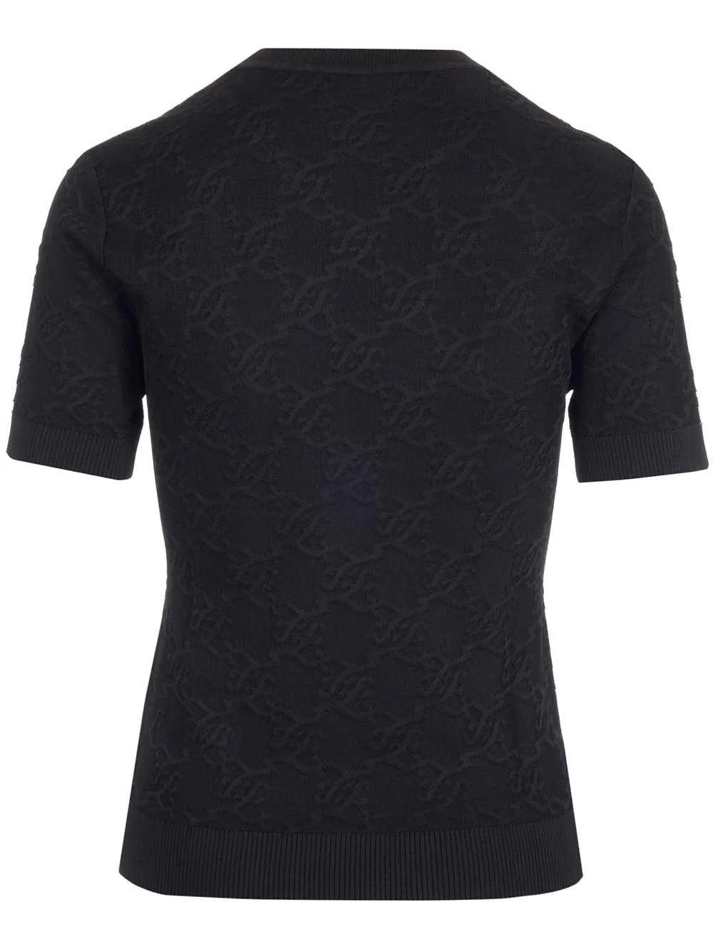 Fendi FF Jacquard Short-Sleeved Knit Jumper