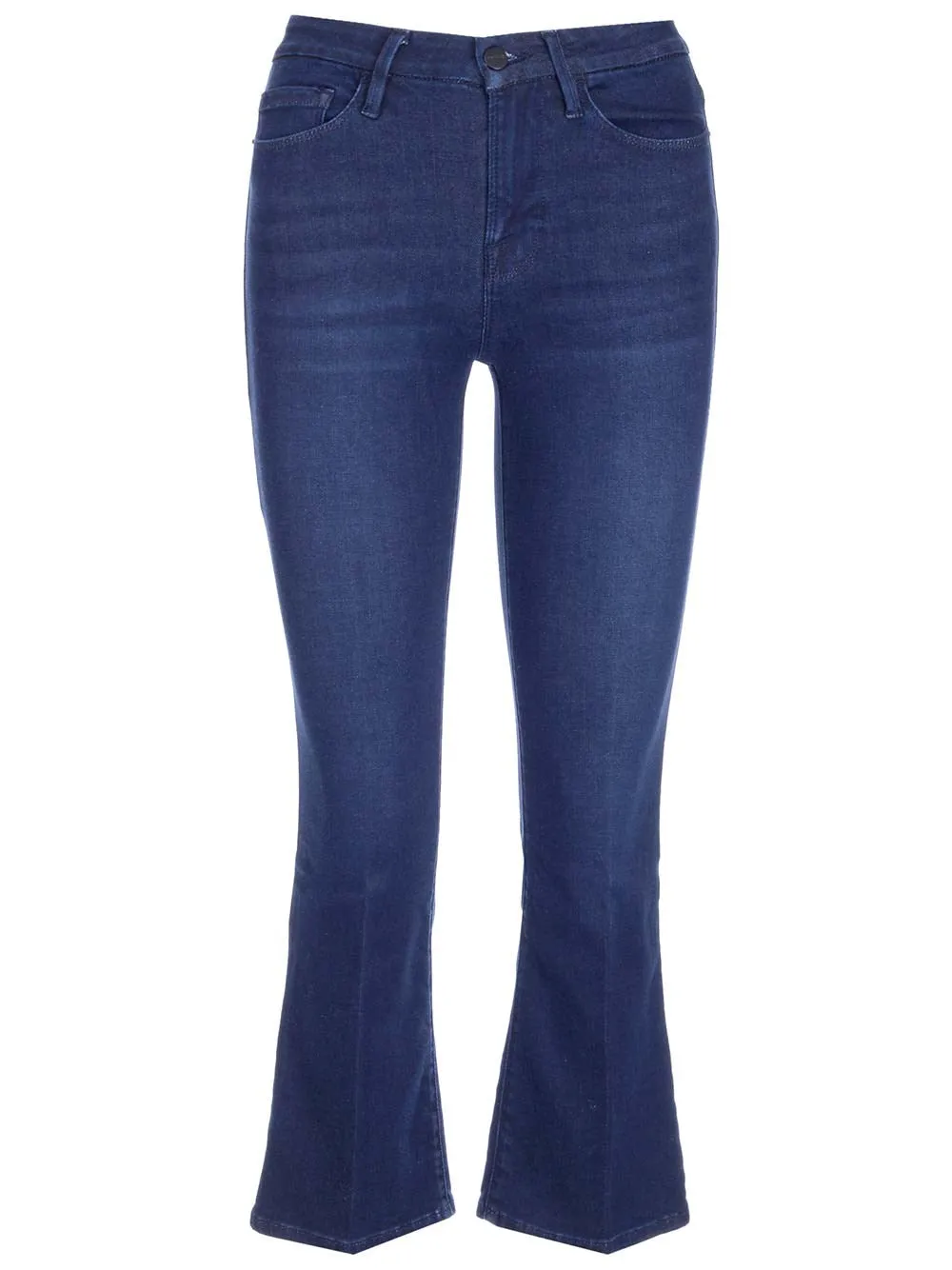 Frame Le Crop Kick Flared Mid-Rise Jeans