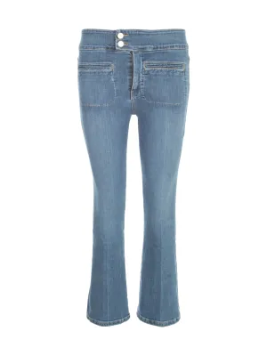 Frame Le Hardy Cropped Flared Jeans
