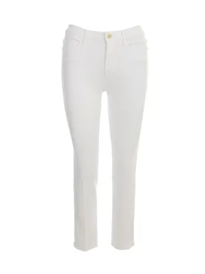 Frame Le High Straight-Leg Cropped Jeans