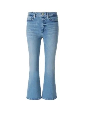 Frame Le One Crop Mid-Rise Flared Jeans