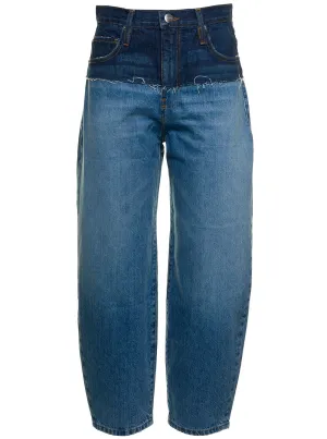 Frame Ultra High Rise Barrel Jeans